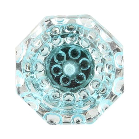 Water Octagon Shape Glass Wine Stopper